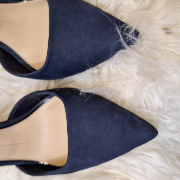 Gianni Bini Blue Suede Heels sz 9 - Picture 3 of 7